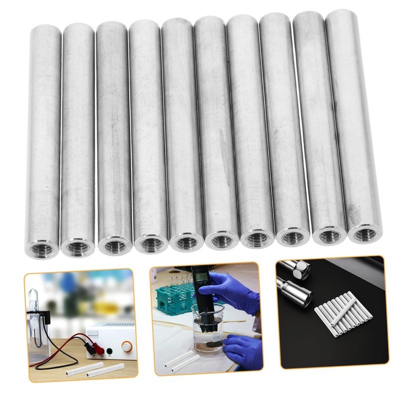 ULTECHNOVO 10pcs Aluminum Electrolyzer Rods Replacement for Water Quality Test