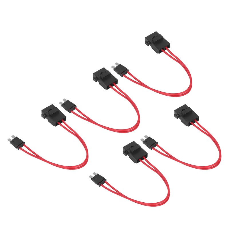 5Pcs Car Fuse Holder Connector Mini Heavy Duty Wire Extension