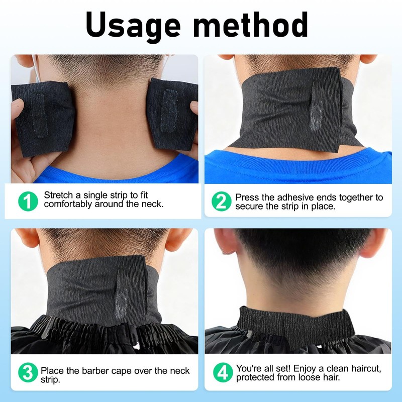 Feisate Neck Strips Barber Accessories Professional, Barber Supplies 10 Rolls
