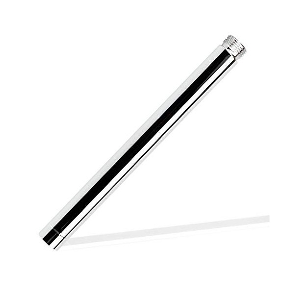 "N/A" Shower Extension Tube 201 Stainless Steel Shower Head Extension Rod with G1/2" Connection Extension Shower Arm Shower Chrome Plating Arm Extension Tube Extender for Bathroom Accessory (20 cm)