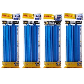 Plarail Straight Rail, 1 Bag, 4 Pieces, R-01 x 4 Bag Set (Total of 16 Pieces)