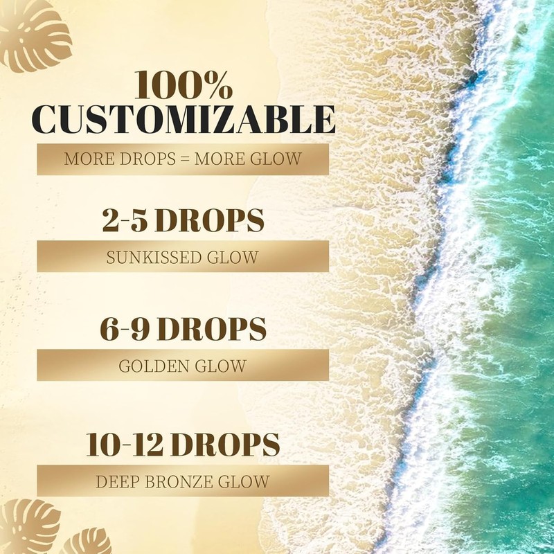 Sunless Tanning Drops To Drink - Drinkable Tanning Drops -