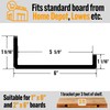EVALD Floating Shelf Brackets w/ Lip | Hidden Black Carbon