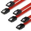 deleyCON 3 x 50 cm SATA 3 Nylon Cable Set