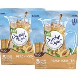 Crystal Light Peach Iced Tea Powdered Drink Mix 4.55 oz. (2-Pack)