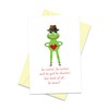 Arsagen Funny Cowboy Frog Valentine's Day Card，Humorous Anniversary Card for