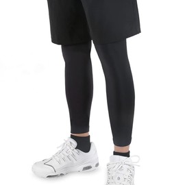 Nipinus Compression Leg Sleeves, Leg Covers, Sweat Absorbent, Quick Drying, Summer, Cool, UV, Sunburn Protection, Cooling Sensation, For Cycling, Both Legs (Set of 2), M