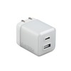 GOLNY GL-AC-30A-AC1-WH Type-C USB-A Charger, 2 Ports, PD30W, PSE Certified,