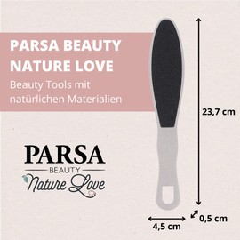 PARSA Beauty Nature Love 50% Wheat Straw Foot File (Pack of 1) - Gentle Foot Files for Callus Removal - Sustainable, Double-Sided Foot File for Soft Feet and Pedicure