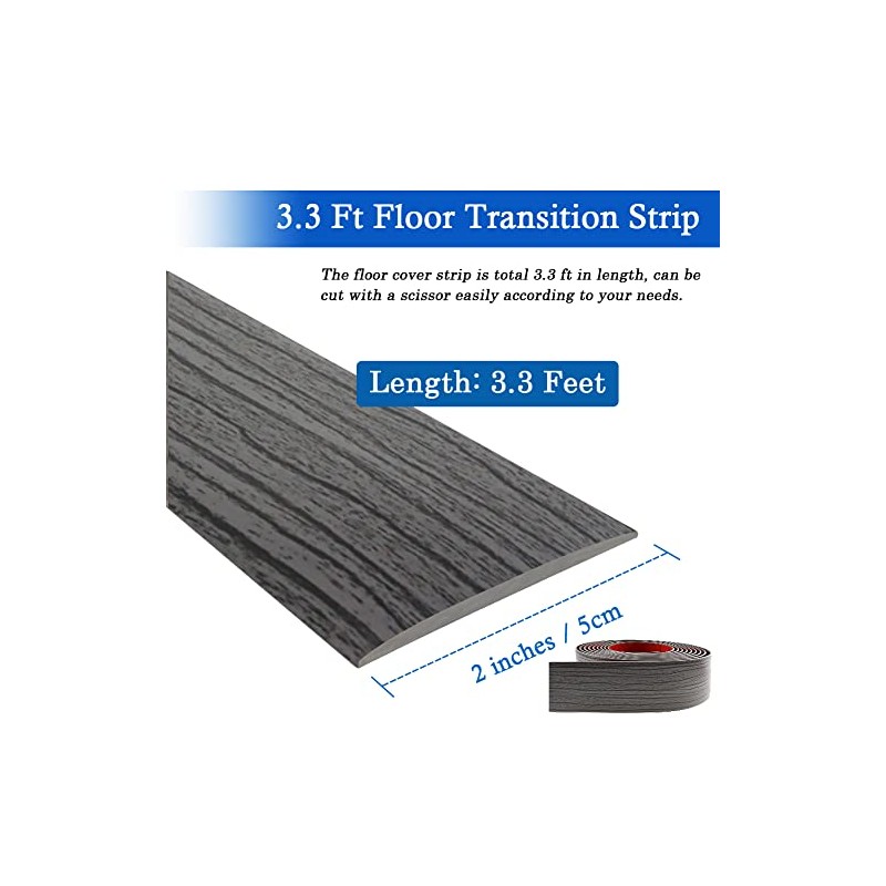 Floor Transition Strip Self Adhesive Floor Cover Strips Laminate 2"