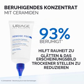 Uriage Xemose C8+ PSO Soothing Concentrate for Psoriasis Prone Skin with Shea Butter - Relieves Itching, Helps Remove Plaques - Fast-Absorbing, Lightweight Fluid Perfume-Free 150 ml