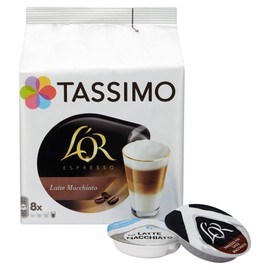 Tassimo L'OR Latte Macchiato Coffee Pods (16 pods, 8 servings)