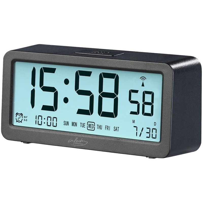 infactory Wireless Digital Alarm Clock: Digital Wireless Travel Alarm Clock