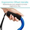 Vive Offset Walking Cane with Comfort-Foam Handle - for Women,