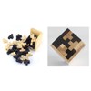 Oostifun Gobus 54 Pieces T Shape Wooden Building Blocks Puzzle
