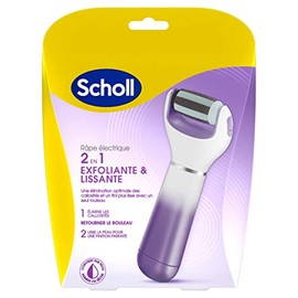 Scholl Velvet Smooth Pedi Electric Foot File Hard Skin Remover, Pink