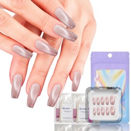 10-Piece Handmade Press On Nails Set - Convenient, Versatile, Reusable - Includes Press On Nails, Glue On Nails, Impress Nails - Pastel & Variety of Styles(Z35L)