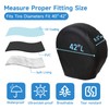 VINPATIO Rough Tire Covers 4 Pack, Waterproof Vinyl Wheel Protectors
