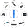 PKCELL 8PCS IFR 14500 3.2V 600mAh LiFePO4 Rechargeable Batteries Button