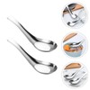 AIMALL 10 PCS Flat Bottom 304 Stainless Steel Soup Spoon,