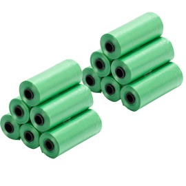 Ginsco Ginsco 0.8 Gallons Disposable Trash Bags for Mini Car Trash Can, Portable Small Car Garbage Bags, Cars Accessories, Mini Trash Bags, Plastic Trash Bag for Cars/Home/Office (12 Rolls/180 Counts) Green