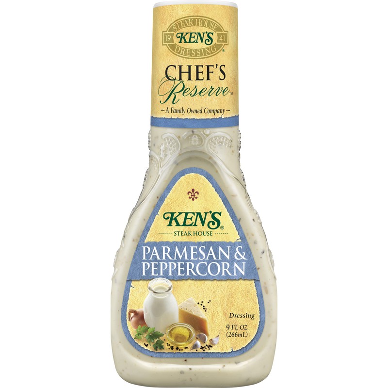 Ken's Steak House Chef's Reserve Parmesan Peppercorn Dressing, 9 OZ,