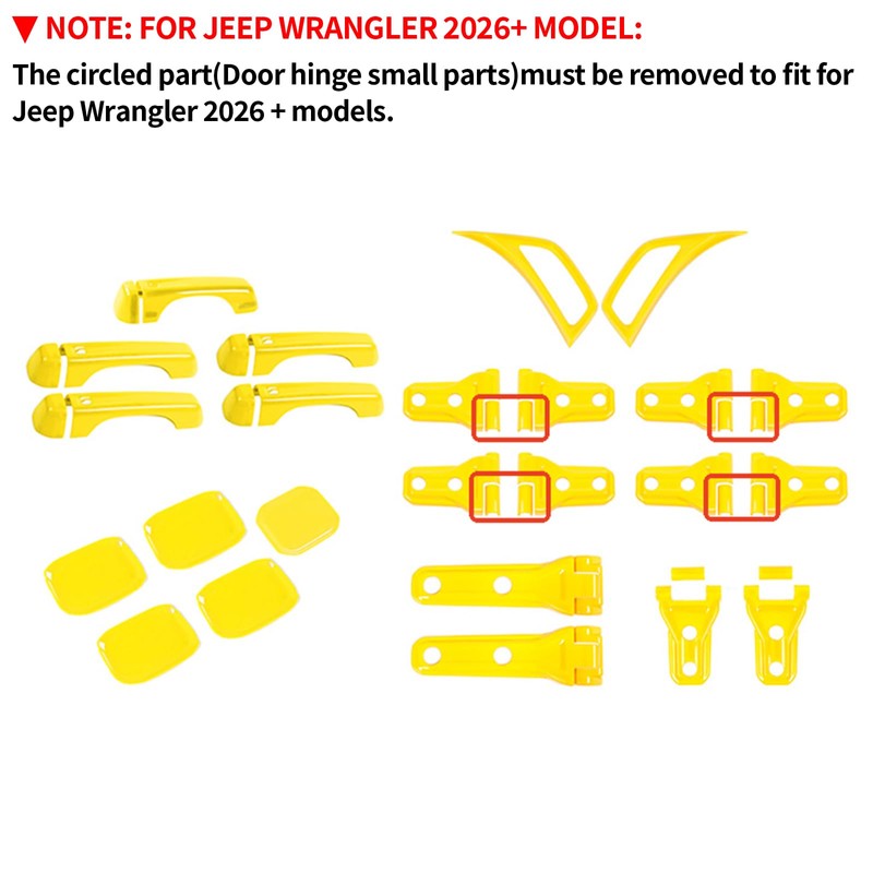 SQQP 24PCS Full Set Exterior Decoration Trim Kit Fit for