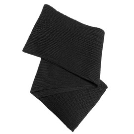 Blauer Peter - Knitted Scarf - Virgin Wool - Plain - 9 Colours, black