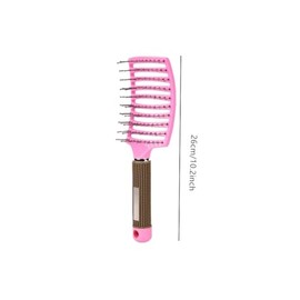 Cepillo Curvo con Ventilación, 2 Cepillos Desenredantes Antifrizz, Cepillo con Ventilación, Herramienta de Peinado Curva Antiestática para Cabello Húm