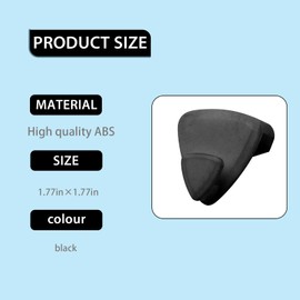 DRYIC 18 Pcs Clothes Hanger Connector Hooks, Space Saving Hanger Hook - Heavy Duty Ruby Space Triangles Hanger for Clothes Closet, Black