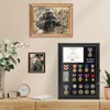 Military Pin Display Case Shadow Box, Solid Pine Wood Medal