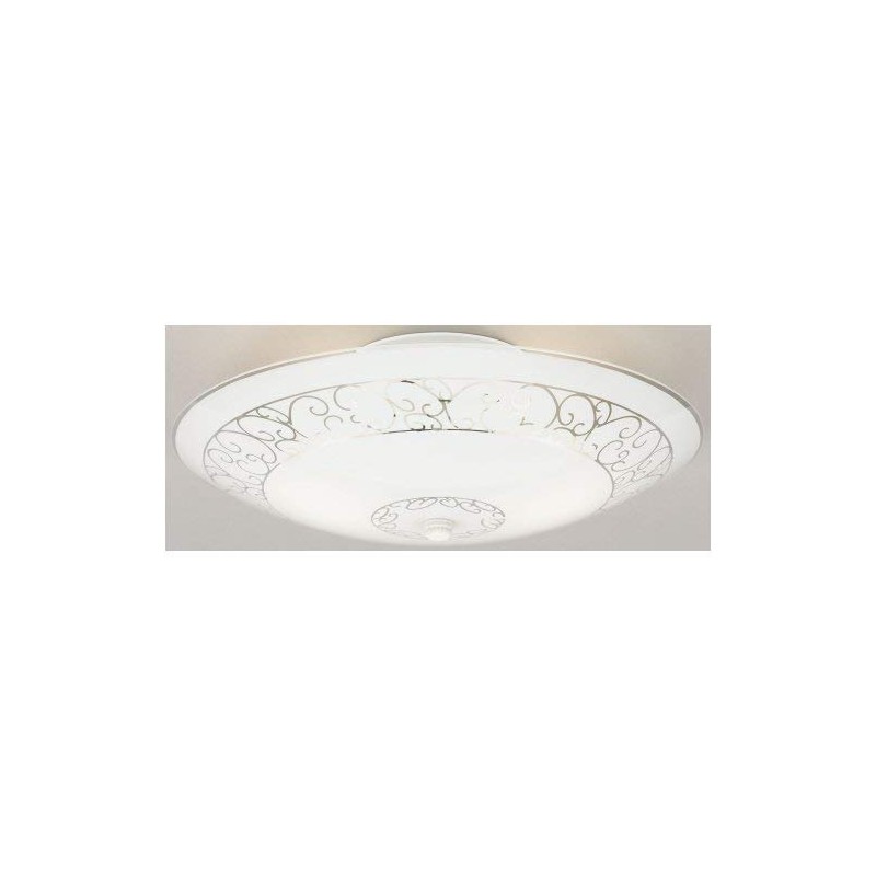 Westinghouse 6620600 Two-Light Semi-Flush-Mount Interior Ceiling Fixture, White Finish with