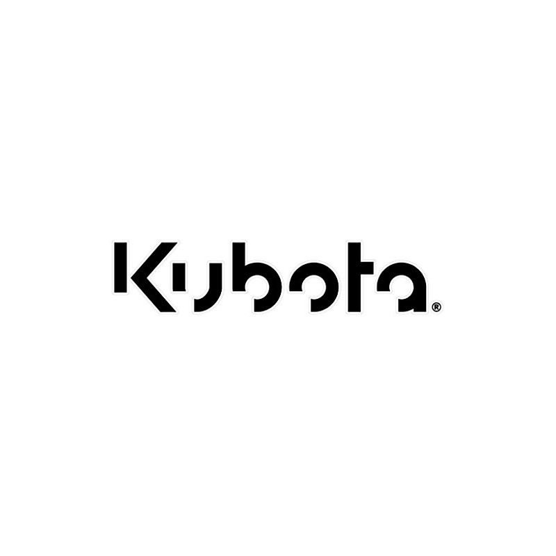36" Kubota Black and White Utility Tractor Large Sticker Decal
