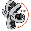 TRUSCO TGRN-08F Flexible Gear Wrench, Combination Type, 0.3 x 0.3