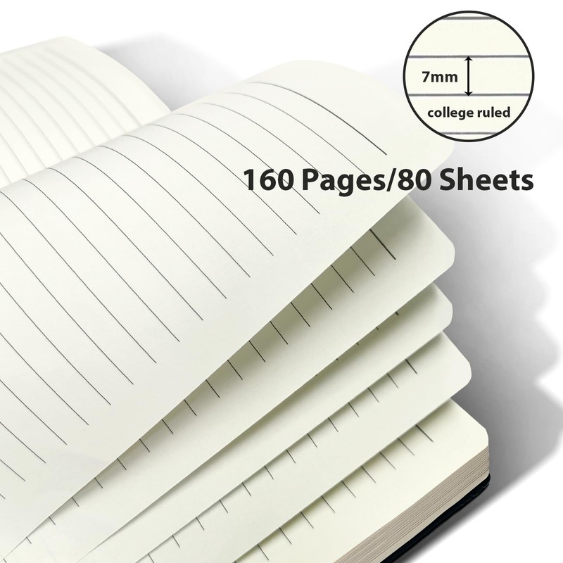 DWIYITTN A5 Spiral Notebook and Pen Set, 160 Lined Pages