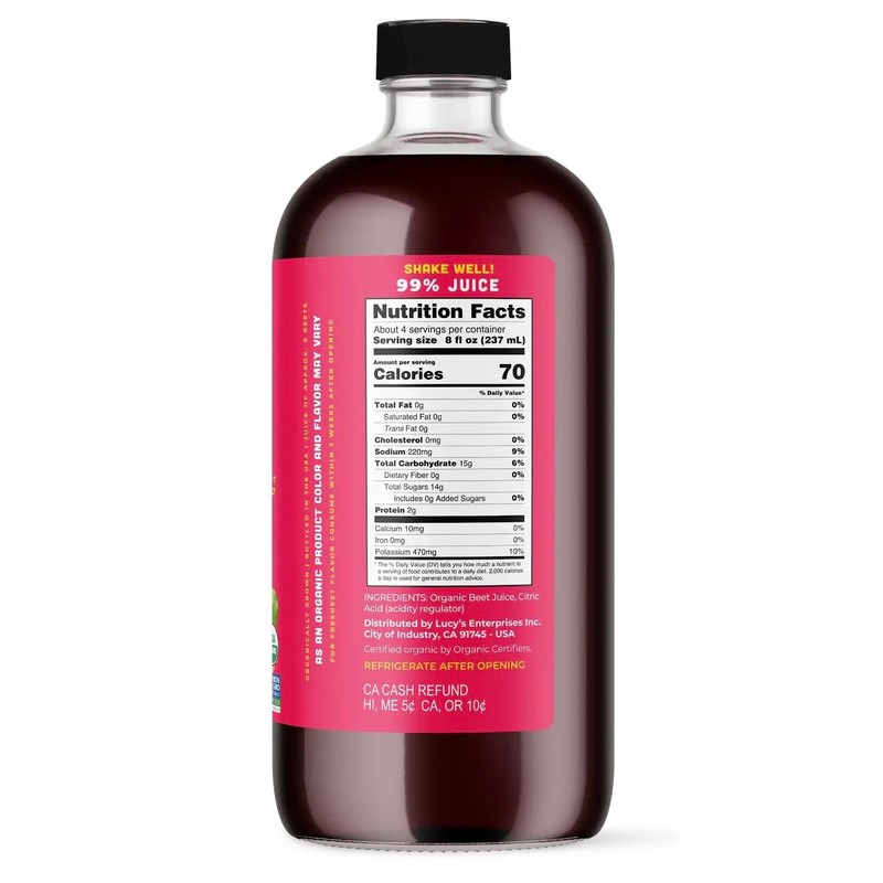 Lucy’s Family Owned - AMERICAN BEETS Organic 99% Pure Beet