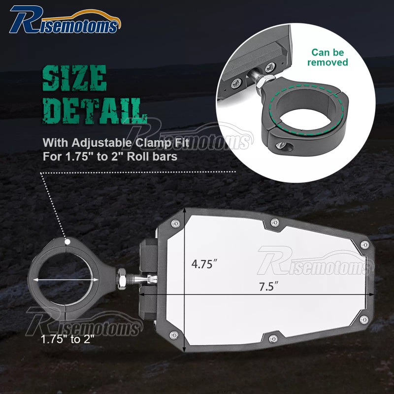 RI For Kawasaki Teryx 800/KRX 1000 UTV Rear View Side
