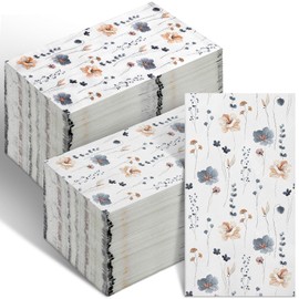 Seajan 200 Pcs Disposable Hand Towels for Bathroom Spring Paper Guest Napkins Floral Guest Towels Summer Paper Napkins Paper Towels Disposable Guest Napkins for Bathroom Wedding (Fall)