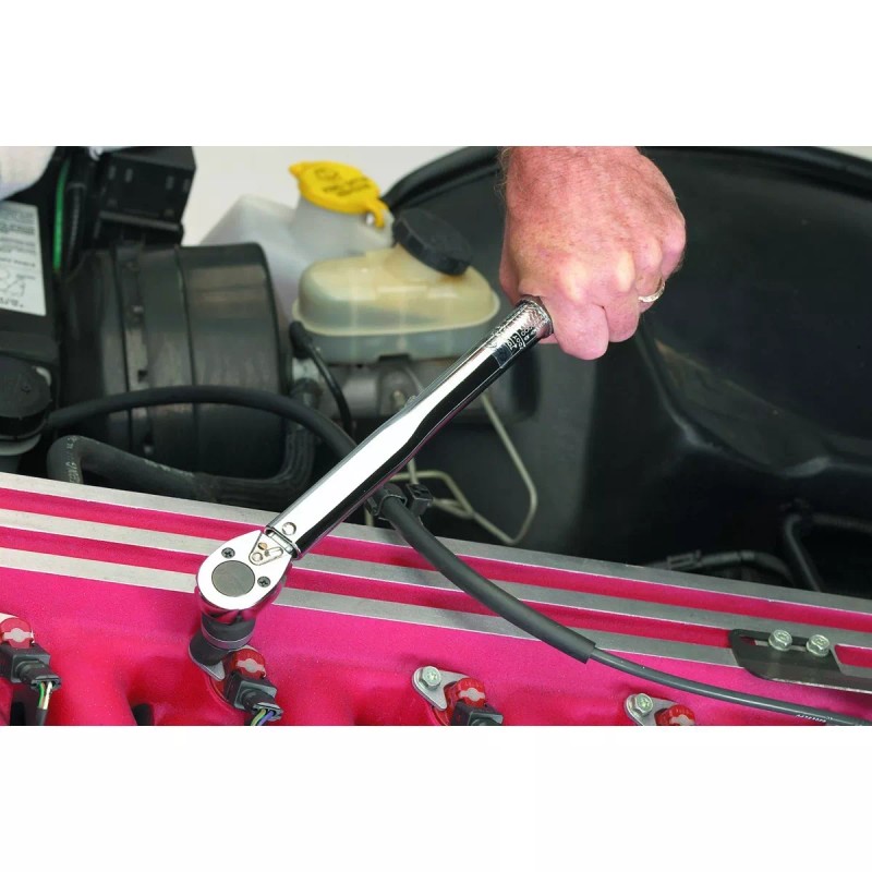 Pittsburgh Pro 3/8 in. Drive Reversible Click Type Torque Wrench