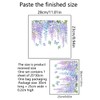 Hanging Plants Toilet Stickers Wisteria Flower Vine Bathroom Wall Sticker
