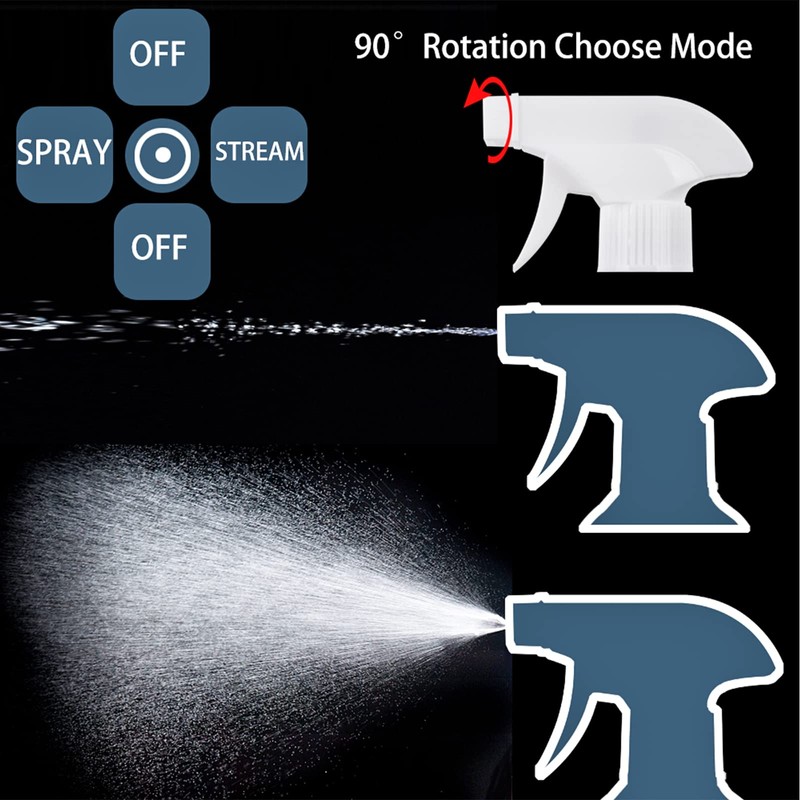 UUJOLY 17 oz Plastic Spray Bottle Trigger Empty Spray Bottles