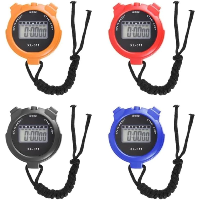 Digital Sports Stopwatch Timer, Multi-Function Large Display Stopwatch With Countdown