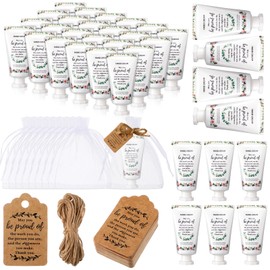 Dansib 24 Sets Employee Appreciation Gifts Hand Mini Lotion Bulk Travel Size Hand Cream Inspirational Thank You Gifts for Employee Staff Teachers Coworkers Team Nurse(Fresh)
