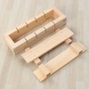 DOITOOL Sushi Making Kit Wooden Rectangular Sushi Press Mold Maker