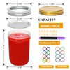 Woaiwo-q 16oz Mason Jars with Lids,Canning Jars with Lids,Clear Glass