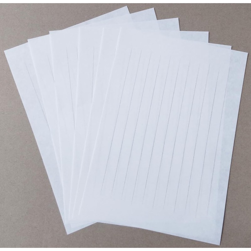 Washi Stationery Paper Simple Ruled Vertical Writing 50 Sheets for