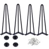 Osring 12 Inch Hairpin Table Legs with 3/8" Dia 3-Rods,