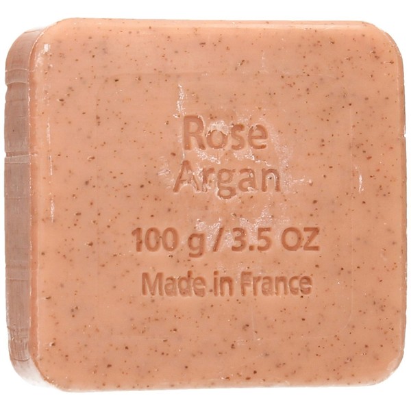 Savon du Midi Exfoliating Soap with Argan Oil, Rose-Argan