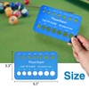 MoyanSuper Cue Tip Gauge for Billiards, Measures 8.5mm–15mm Plastic Cue