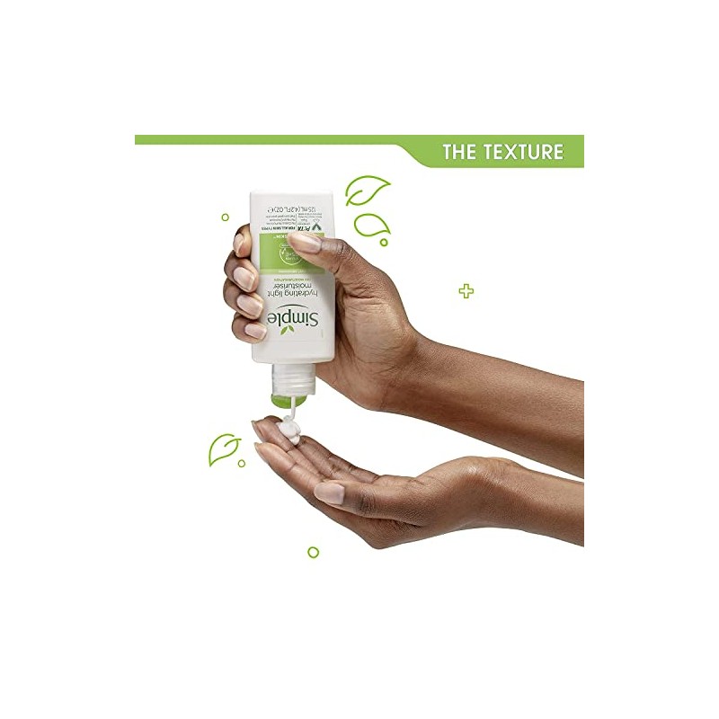 Simple Sensitive Skin Experts Hidratante ligero hidratante, 4.2 FZ (Paquete
